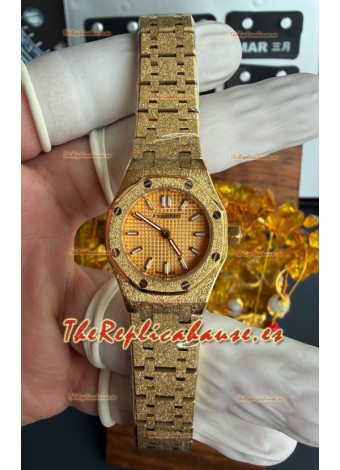 Reloj Royal Oak Frosted 67630BA Mini de 23 mm, oro amarillo, superclon