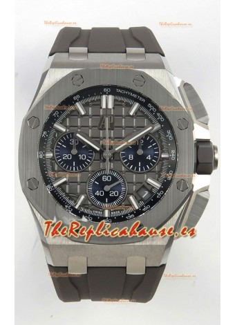 Reloj Royal Oak Offshore Chronograph 26420 con esfera gris titanio, réplica de alta calidad
