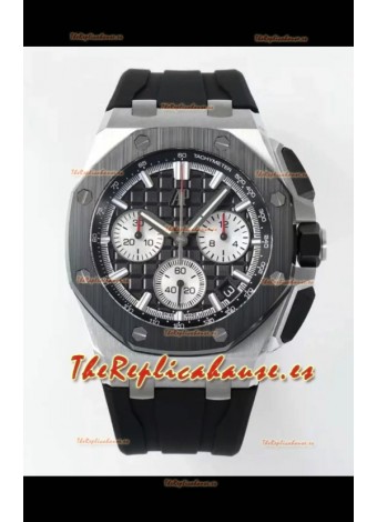 Reloj Royal Oak Offshore Chronograph 26420 con esfera negra, superclon
