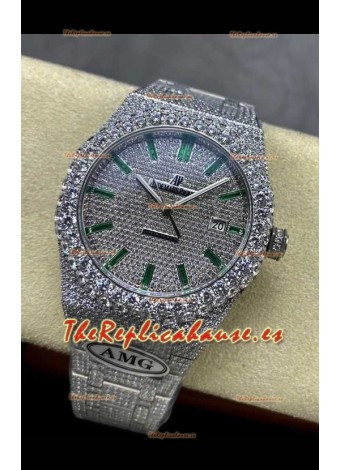 Reloj Royal Oak 15400 Iced Out Superclon Edition 5 Superclon