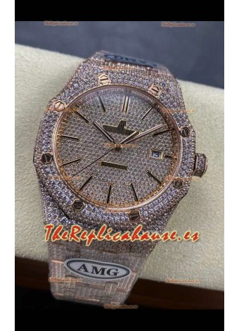 Reloj Royal Oak 15400 Iced Out Superclon Edition 9 Superclon