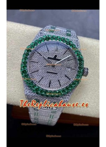Reloj Royal Oak 15400 Iced Out Superclon Edition de 14 pulgadas