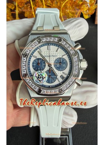 Reloj Royal Oak Chrono 26231 con caja de acero y correa de caucho, réplica de alta calidad
