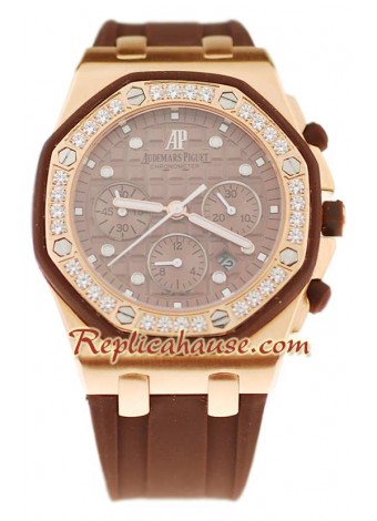 Reloj Suizo Audemars Piguet Royal Oak Offshore con correa de caucho