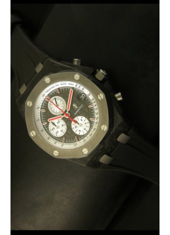 Audemars Piguet Royal Oak Offshore Jarno Trulli Cabón Forjado - Reloj Réplica en Escala 1:1