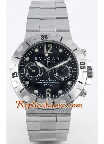 Bvlgari Diagono Men's Scuba Cronógrafo Reloj