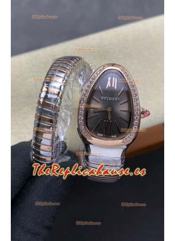 Reloj réplica Serpenti Superclon con esfera gris bicolor