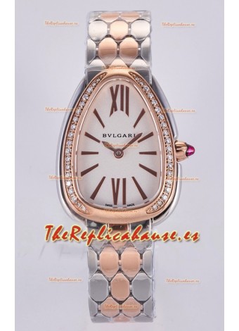 Reloj Super Clon Serpenti Seduttori con caja de oro rosa en dos tonos
