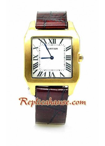 Cartier Dumont Leather Reloj Réplica