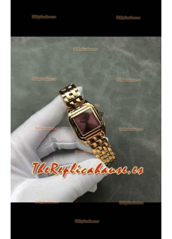 Reloj PANTHERE de Cartier de 27 mm con esfera roja, superclon