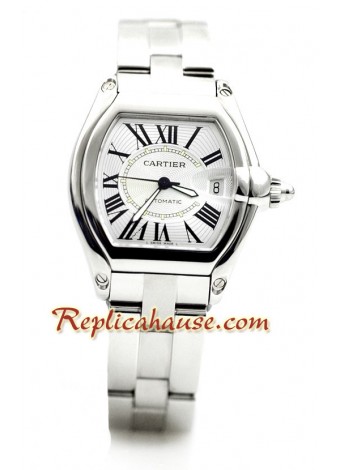 Cartier Roadster Reloj Suizo de imitación (Tamaño Medio)