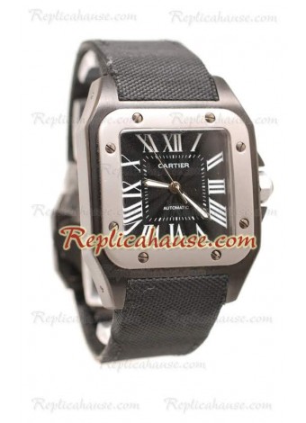 Cartier Santos 100 Carbon Reloj Suizo