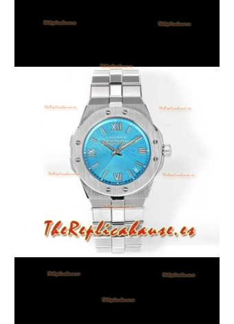 Reloj réplica Chopard Alpine Eagle de acero inoxidable con esfera azul, superclone