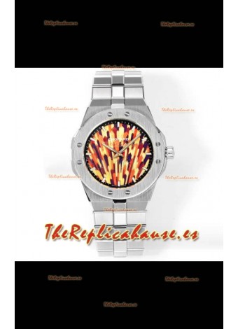 Reloj réplica Chopard Alpine Eagle de acero inoxidable con esfera roja, Superclon