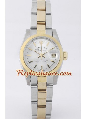 Rolex Réplica Datejust - Two-tone- Dama -