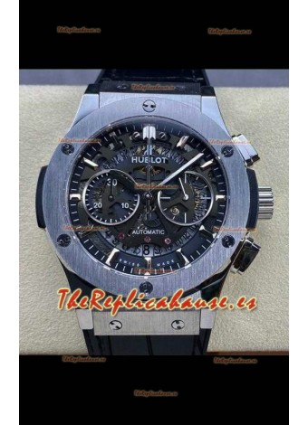 Reloj Hublot Classic Fusion Chronograph Skeleton Superclon de acero inoxidable