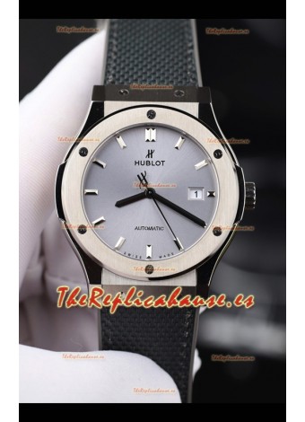 Reloj Hublot Classic Fusion con esfera gris titanio de 42 mm, superclon