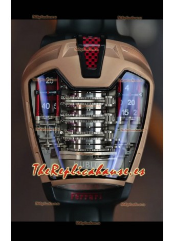 Reloj Hublot MP-05 La Ferrari Hyper Clone con caja de titanio recubierta de DLC