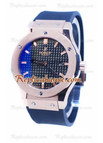 Hublot Classic Fusion Rose Gold Dial de carbono Reloj