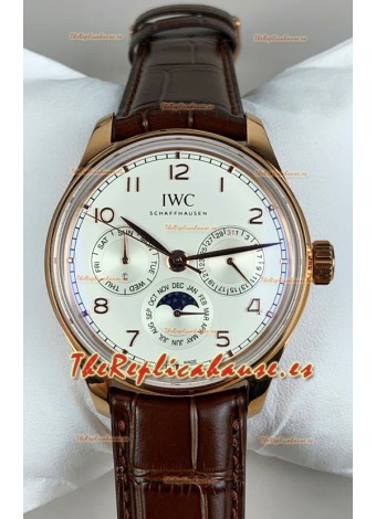 Reloj IWC Portuguese Calendario Perpetuo Oro Rosa Superclon
