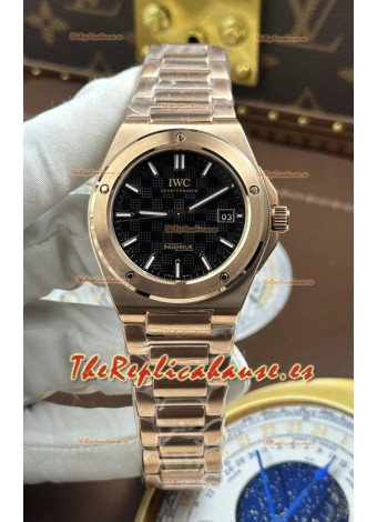 Reloj IWC Ingenieur Superclon de oro rosa con esfera negra