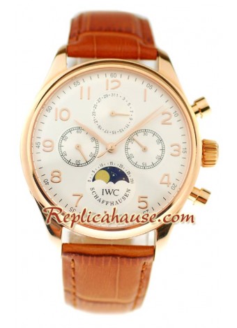 IWC Portuguese Perpetual Calyer Reloj Suizo de imitación