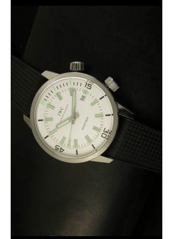 IWC Aquatimer Automatic Vintage 1967 Reloj Suizo Dial Blanco