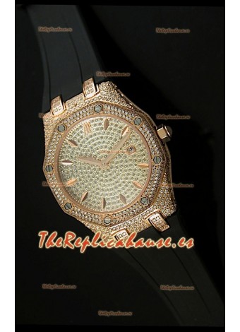 Audemars Piguet Royal Oak, Reloj Réplica de mujer, Edición Dial en Diamantes