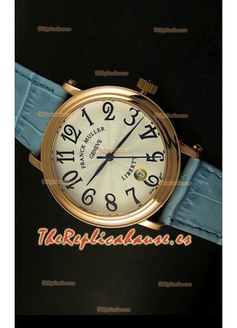 Franck Muller Master of Complications Liberty, Reloj Japonés, correa azul