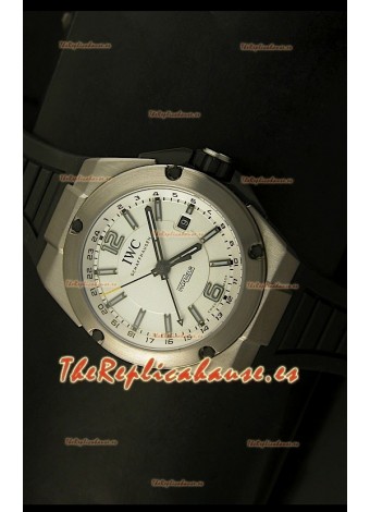 IWC Ingenieur Reloj Réplica Suiza en Titanio Completo, Dial Blanco