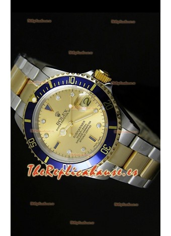 Rolex Submariner, Reloj Réplica Suiza, Dial en Oro - Réplica en escala 1:1