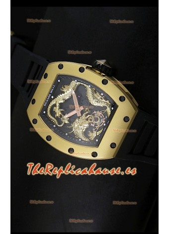 Richard Mille RM057 Tourbillon Jackie Chan Reloj Réplica Suiza en Oro Amarillo