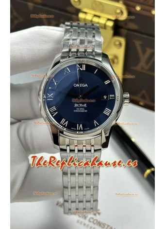 Reloj Omega De Ville Co-Axial Cronómetro 41MM con esfera azul, superclon