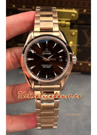 Reloj Omega De-Ville Superclon de 41 mm con esfera marrón y oro rosa