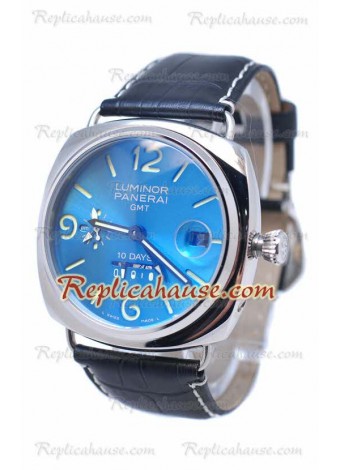 Panerai Radiomir GMT 10 Days Reloj Suizo Blue Face