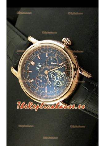 Patek Philippe Complications Tourbillon, Reloj Réplica Japonesa color Oro Rosado