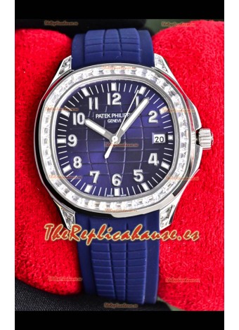 Reloj Patek Philippe Aquanaut 5167 de acero inoxidable con esfera azul de 38,5 mm