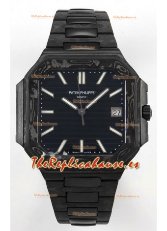 Reloj Patek Philippe Cubitus con caja de carbono y esfera negra, superclon