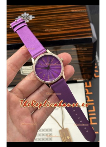 Reloj Patek Philippe Calatrava 4997 Superclon de oro rosa con esfera morada