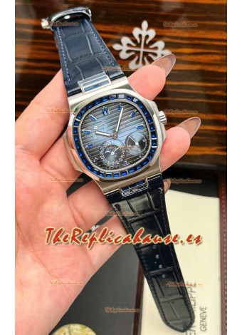 Reloj Patek Philippe Nautilus 5712 Superclon de oro rosa y rubíes azules