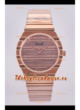 Reloj Piaget Polo 79 Superclon de 39 mm con caja de oro rosa y esfera rosa