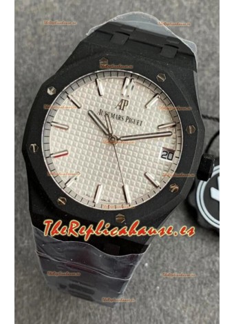 Audemars Piguet Royal Oak 15500 PVD Coated Reloj Réplica Suizo 3120 Movimiento Suizo - Dial Blanco