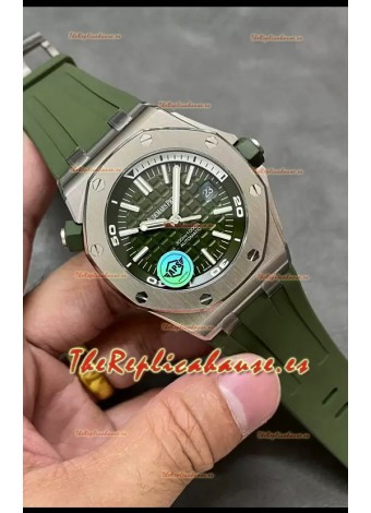 Audemars Piguet Royal Oak  1:1 Ultimate Reloj Réplica Suizo Dial Verde Movimiento Cal.3120