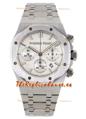 Audemars Piguet Royal Oak Chronograph Réplica Espejo 1:1 - Acero 904L Dial Blanco 41MM