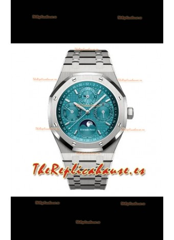 Audemars Piguet Royal Oak Perpetual Calendar Réplica Suiza Acerp 904L - Dial Azul Tiffany