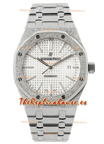 Audemars Piguet Royal Oak Frosted 37MM Self-Winding Dial Blanco Reloj Réplica Espejo 1:1