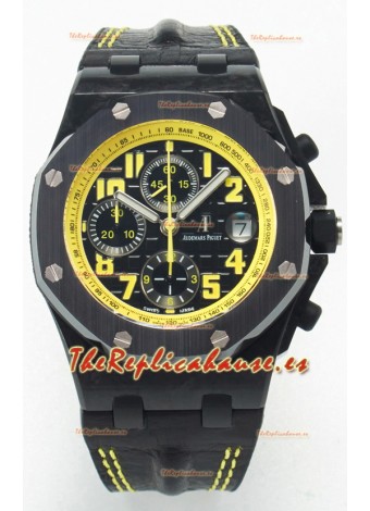 Audemars Piguet Royal Oak Offshore Bumble Bee Chronograph Reloj Réplica Super Clone 1:1 - Carbono Forjado
