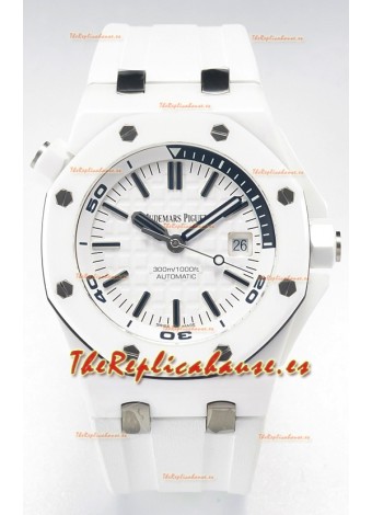Audemars Piguet Royal Oak Offshore Ceramic Super Clone Reloj Dial Blanco Movimiento Cal.3102