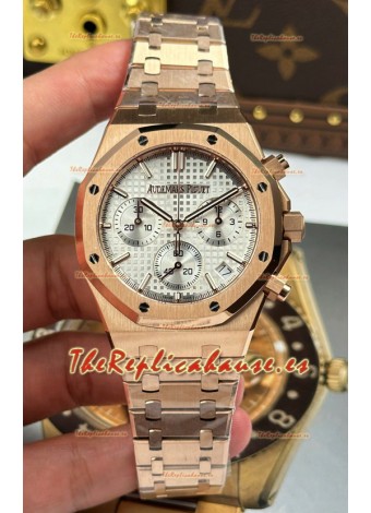 Reloj Audemars Piguer Royal Oak Cronógrafo 26240 en Oro Rosado, Cronógrafo Super Clon