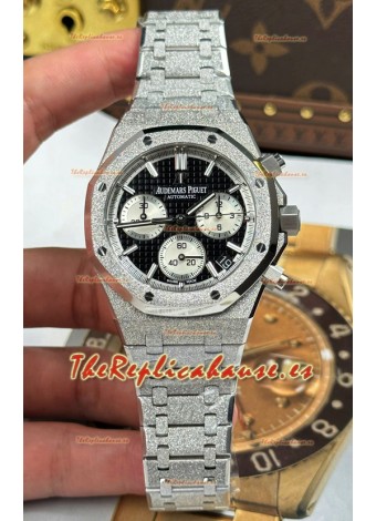 Reloj Audemars Piguet Royal Oak Cronógrafo 26239BC Dial Negro Esmerilada, Super Clon.